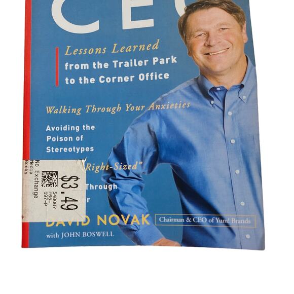 The Education Of A Accidental CEO By David Novak with John Bosewell Self Help - Picture 3 of 6